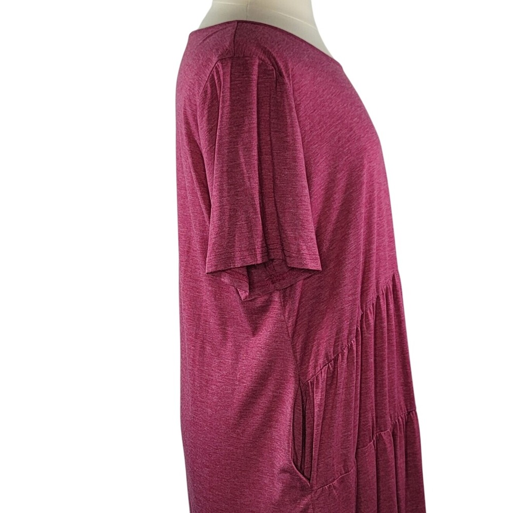 BloomChic Raspberry Tiered Maxi Dress - Picture 5 of 12